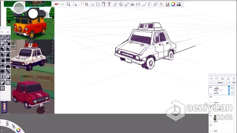 绘画教程 导师Trent Kaniuga教你车辆透视绘画技法视频教程绘画教程,导师,车辆,透视,绘画技法 - AE资源网 www.aeziyuan.com