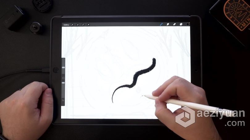 绘画教程 Procreate中创建自定义不同效果画笔视频教程绘画教程,创建,不同,效果,画笔 - AE资源网 www.aeziyuan.com