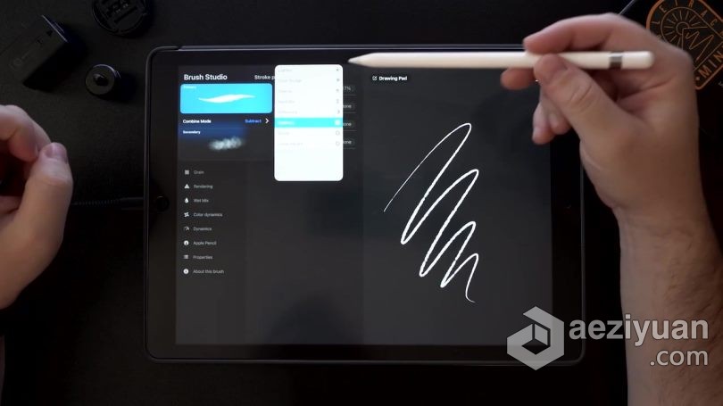 绘画教程 Procreate中创建自定义不同效果画笔视频教程绘画教程,创建,不同,效果,画笔 - AE资源网 www.aeziyuan.com