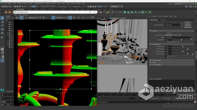 Maya教程 Maya Redshift和Nuke影视级灯光照明技术视频教程第二季 - AE资源网 www.aeziyuan.com