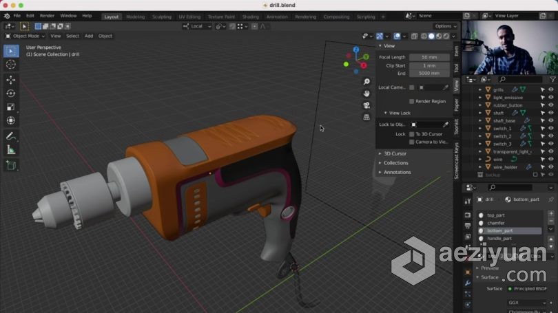 Blender教程 Blender工业产品设计可视化建模技术视频教程blender,教程,工业产品设计,产品设计,技术 - AE资源网 www.aeziyuan.com