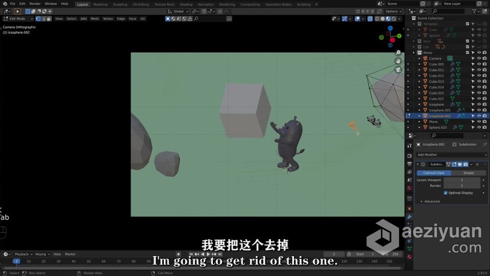 Blender动物模型建模实例制作视频教程中文字幕blender,动物模型,建模,实例,中文字幕 - AE资源网 www.aeziyuan.com