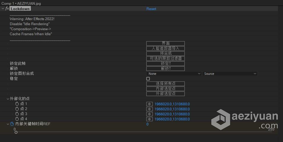 物体表面跟踪特效合成高级工具中文汉化AE插件 Lockdown v2.7.3 Win表面,跟踪,高级,工具,中文 - AE资源网 www.aeziyuan.com