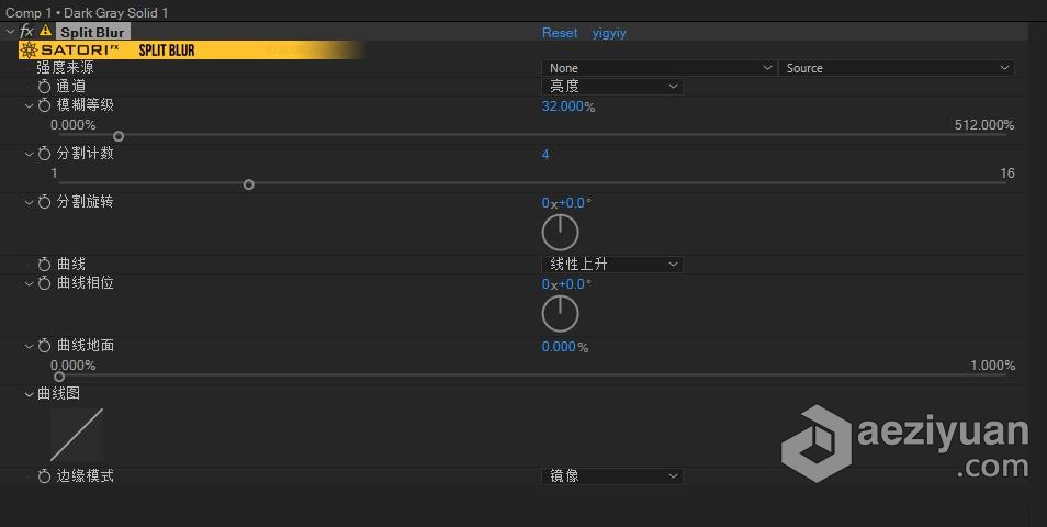 万花筒分割模糊迷幻视觉特效中文汉化AE/PR插件 Split Blur v1.0.3 Win分割,模糊,迷幻,视觉特效,中文 - AE资源网 www.aeziyuan.com