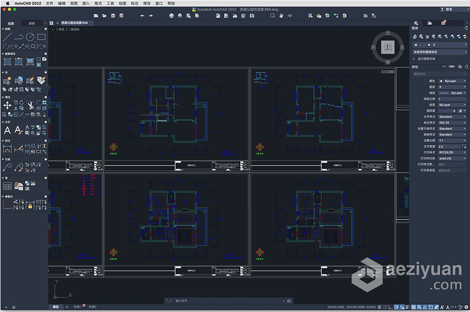 CAD绘图软件 Autodesk AutoCAD 2022.2.1 for Mac中文版下载autodesk,autocad,中文版,下载 - AE资源网 www.aeziyuan.com