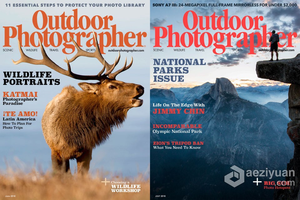 Outdoor Photographer  户外摄影师 - 2018年全年摄影杂志1-11期合集outdoor,photographer,户外摄影,摄影师,2018年 - AE资源网 www.aeziyuan.com