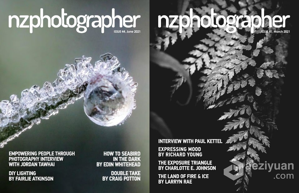 NZPhotographer摄影杂志-2021年全年1-12期 NZPhotographer - Full Year 2021 Collection摄影杂志,全年,2021,collection - AE资源网 www.aeziyuan.com