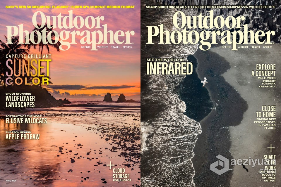 户外摄影师-2021年全年系列 1-9期 Outdoor Photographer - Full Year 2021摄影教程,摄影入门教程,摄影杂志,摄影电子书,户外摄影师 - AE资源网 www.aeziyuan.com