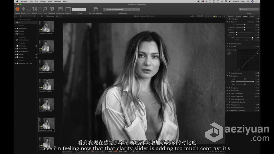 Peter Coulson棚拍名模朱莉娅(Julia)创意情绪人像幕后花絮教程 中英字幕 - AE资源网 www.aeziyuan.com