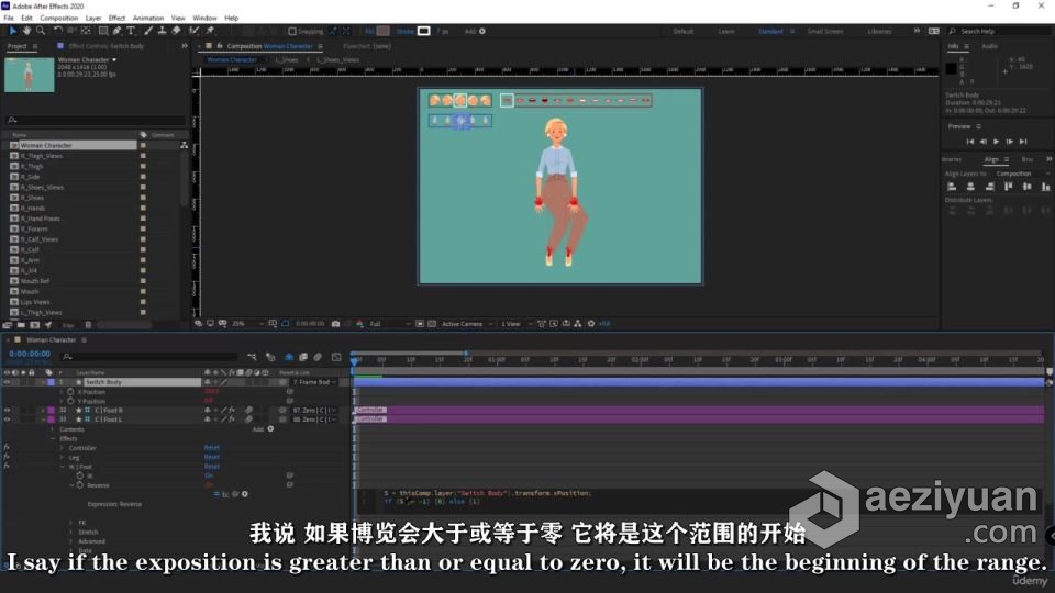 After Effects角色绑定动画核心技术训练视频教程中文字幕after,effects,角色,绑定,动画 - AE资源网 www.aeziyuan.com