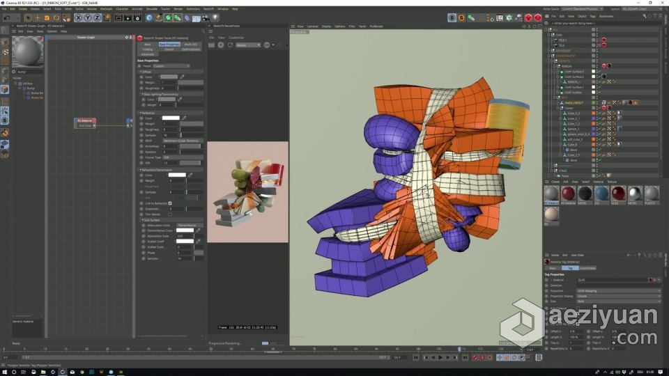 C4D和Redshift 3D设计渲染视频教程（大师Vincent Schwenk49部全集）3d设计,渲染,视频教程,大师,vincent - AE资源网 www.aeziyuan.com