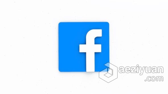 FCPX插件-Facebook Logo翻转展示标志动画视频片头模板 Facebook Logo插件,翻转,展示,标志,动画 - AE资源网 www.aeziyuan.com