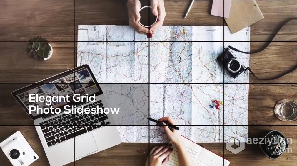 优雅的网格照片幻灯片DR达芬奇模板 Elegant Grid – Photo Slideshow优雅,网格,照片,幻灯片,达芬奇 - AE资源网 www.aeziyuan.com