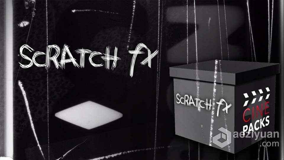 Scratch FX 制作胶片划痕闪动效果4K分辨率合成视频素材scratch,制作,胶片,划痕,闪动 - AE资源网 www.aeziyuan.com