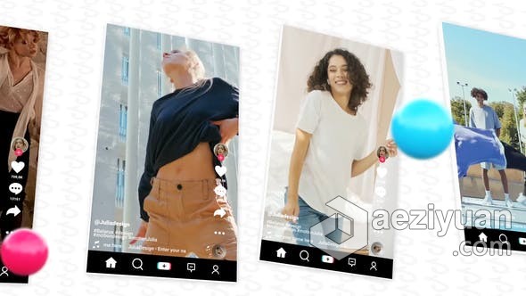 PR模板-抖音广告网红博主介绍宣传小视频 Tik Tok Promo模板,广告,介绍,宣传,视频 - AE资源网 www.aeziyuan.com