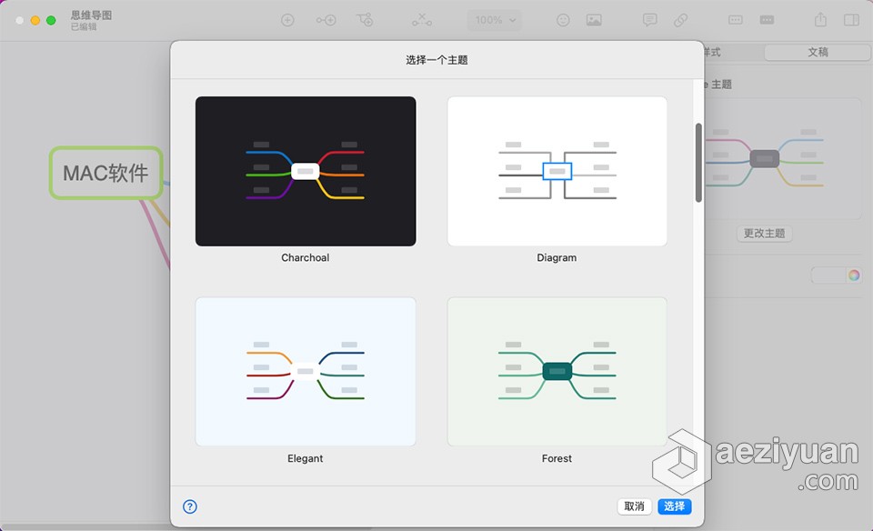 Focusplan Pro 1.6.17 for Mac中文激活版 Mac多功能思维导图软件下载 - AE资源网 www.aeziyuan.com