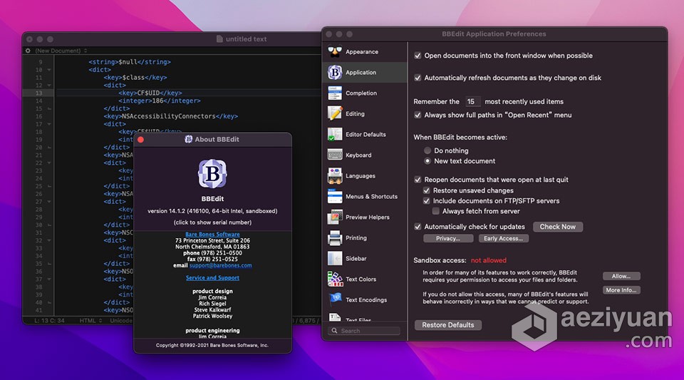 BBEdit 14.1.2 for Mac注册版 HTML代码编辑器下载 附序列号注册版,html,代码,编辑器,下载 - AE资源网 www.aeziyuan.com