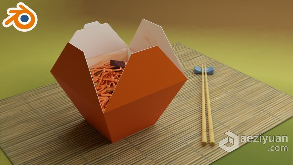 Blender美味面条干拌面实例制作视频教程 中文字幕blender,美味,面条,实例,视频教程 - AE资源网 www.aeziyuan.com