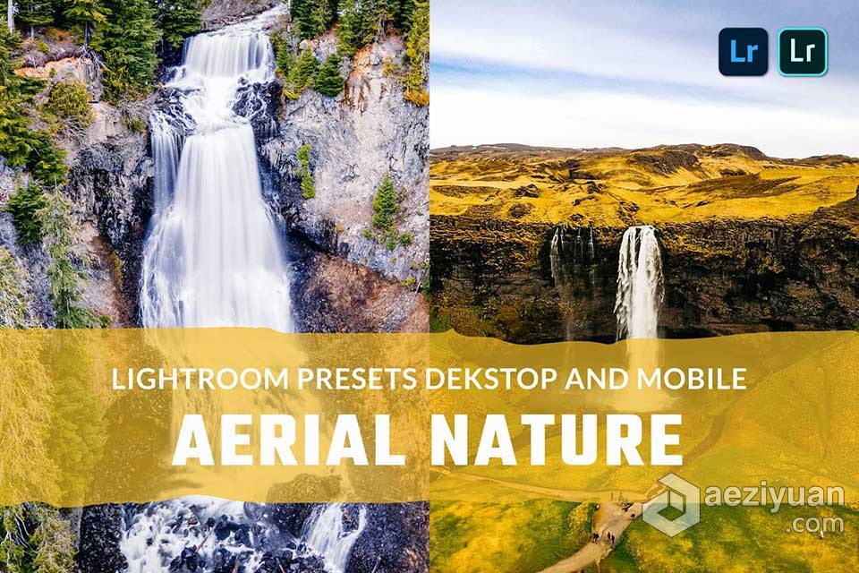 旅行航拍电影风光调色Lightroom预设 Aerial Nature Lightroom Presets风光lr预设,LR预设,手机版lr预设,电影风光预设 - AE资源网 www.aeziyuan.com