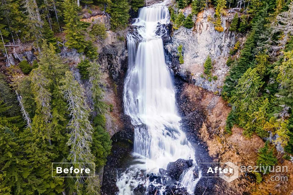 旅行航拍电影风光调色Lightroom预设 Aerial Nature Lightroom Presets风光lr预设,LR预设,手机版lr预设,电影风光预设 - AE资源网 www.aeziyuan.com