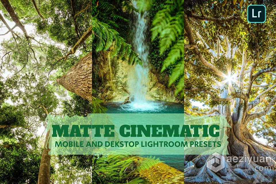 电影风光后期调色LR预设 Matte Cinematic Lightroom Dekstop Mobile Presets电影,风光,后期调色,预设,lightroom - AE资源网 www.aeziyuan.com