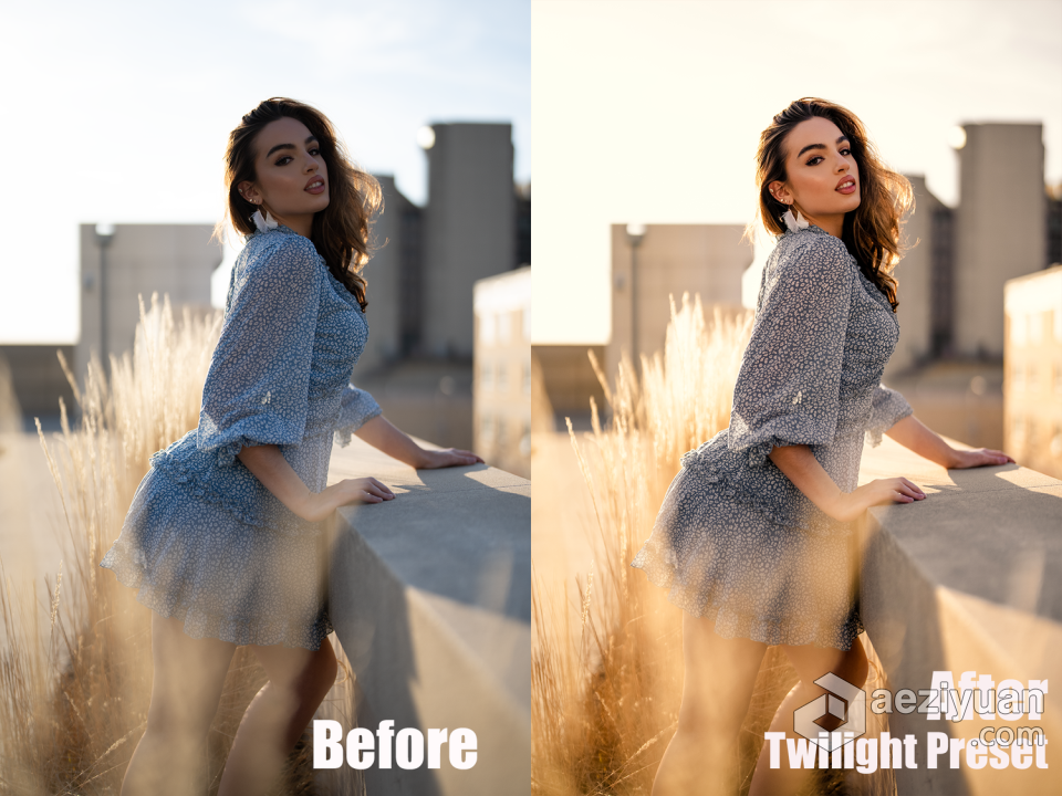 Manny Ortiz - 黄金时段人像后期调色Lightroom预设 Golden Hour Presets for Lightroommanny,黄金时段,时段,人像,lightroom - AE资源网 www.aeziyuan.com