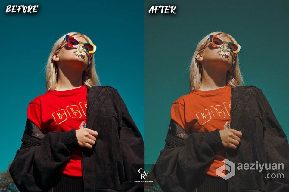 90年代复古电影胶片感Lightroom预设 10 Retro 90's Lightroom Presets - AE资源网 www.aeziyuan.com