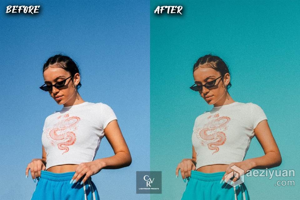 90年代复古电影胶片感Lightroom预设 10 Retro 90's Lightroom Presets - AE资源网 www.aeziyuan.com