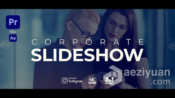 AE与PR模板-多用途企业开场白幻灯片Corporate Opener Slideshow商业宣传片工程文件下载模板,用途,企业,开场白,corporate - AE资源网 www.aeziyuan.com