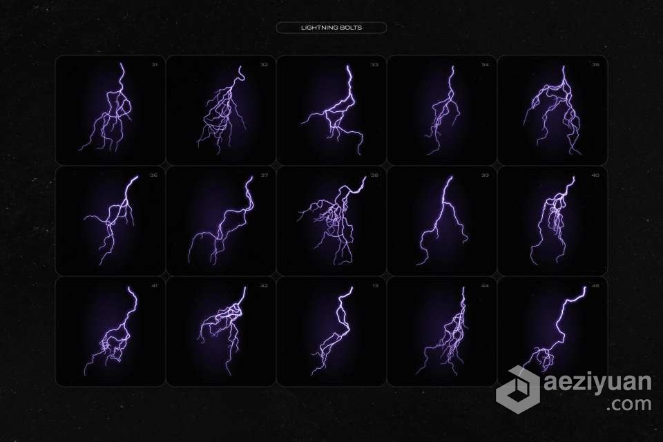 【PS笔刷/模板】117个雷击闪电镜头光线光晕效果矢量图片PS形状笔刷 Lightning bolts &amp; lens flares bundlePS笔刷,Photoshop笔刷,Brushes,Photoshop Brushes,PS Brushes - AE资源网 www.aeziyuan.com