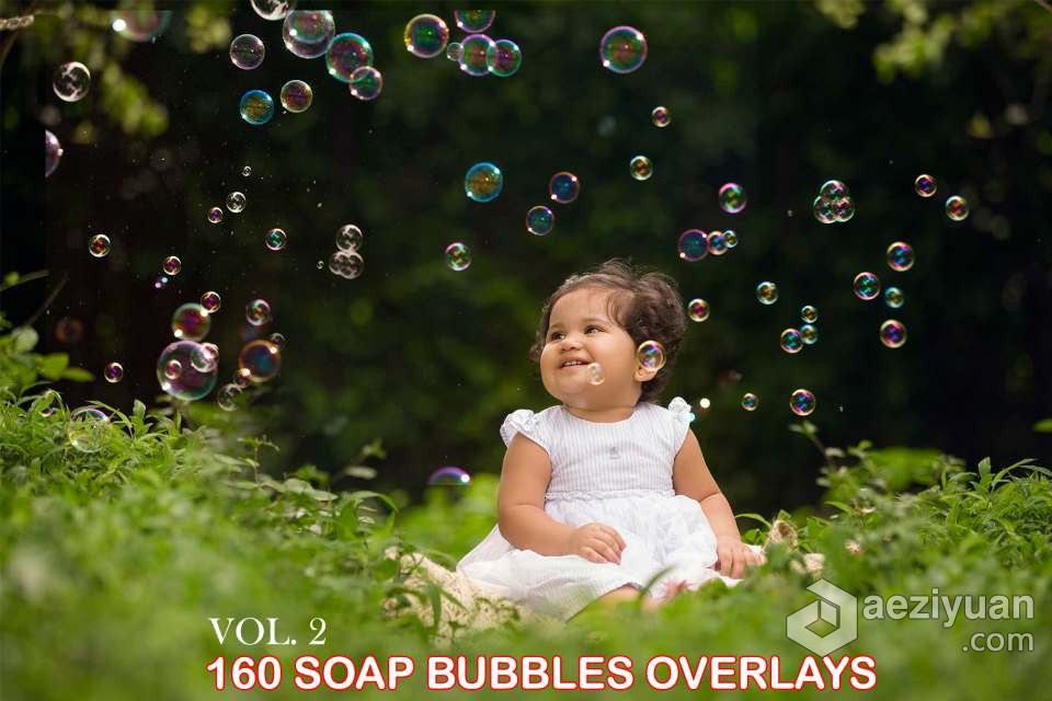 160张五彩梦幻泡泡水泡气泡肥皂泡照片合成叠加素材 160 Bubbles Photoshop Overlays梦幻,水泡,气泡,肥皂泡,照片 - AE资源网 www.aeziyuan.com