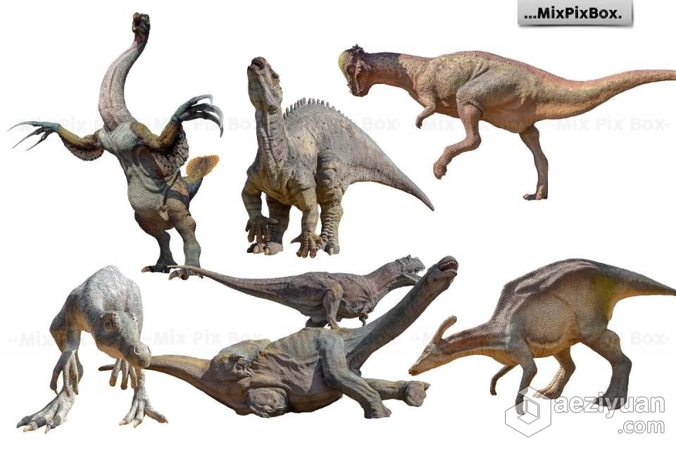 34张侏罗纪时代恐龙巨兽创意设计合成PNG素材 Dinosaurs Photo Overlays Pack侏罗纪,时代,恐龙,巨兽,创意设计 - AE资源网 www.aeziyuan.com