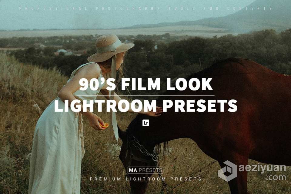 90年代电影胶片人像Lightroom预设 90'S FILM Lightroom Presets - AE资源网 www.aeziyuan.com