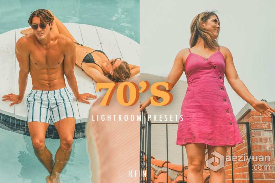 70年代电影胶片人像Lightroom预设 RETRO 70'S VIBES LIGHTROOM PRESETS - AE资源网 www.aeziyuan.com