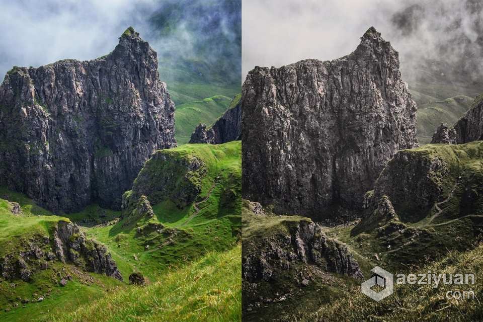 高原地区旅拍电影风光Lightroom预设及无人机视频调色LUT预设高原,地区,风光,lightroom,预设 - AE资源网 www.aeziyuan.com