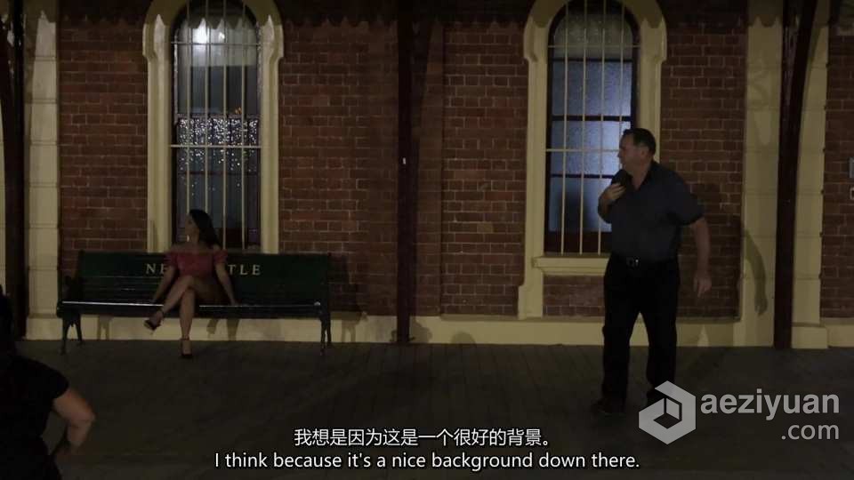 沃伦·马歇尔(Warren Marshall)夜景人像摄影布光教程 中英字幕 - AE资源网 www.aeziyuan.com