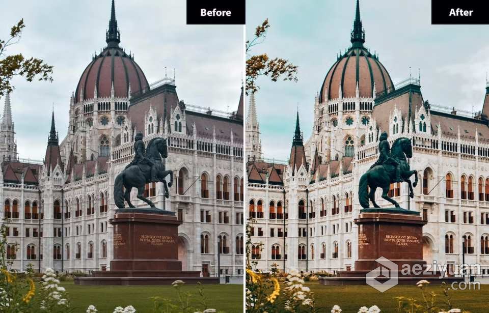 布达佩斯旅拍风光调色Lightroom预设 Budapest Lightroom Presets布达佩斯,风光,调色,lightroom,预设 - AE资源网 www.aeziyuan.com