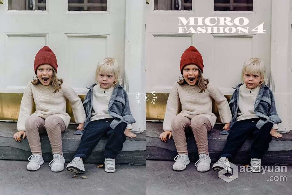 时尚儿童胶片人像调色Lightroom预设Microfashion kids editorial lightroom presets胶片,人像,调色,lightroom,预设 - AE资源网 www.aeziyuan.com