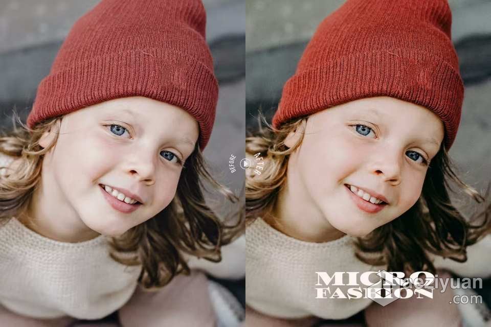 时尚儿童胶片人像调色Lightroom预设Microfashion kids editorial lightroom presets胶片,人像,调色,lightroom,预设 - AE资源网 www.aeziyuan.com