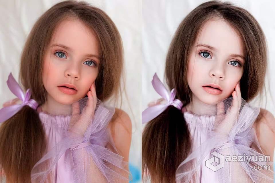 质感儿童肖像摄影后期Lightroom预设 Lightroom Preset - Child Portrait质感,儿童,肖像摄影,摄影后期,后期 - AE资源网 www.aeziyuan.com