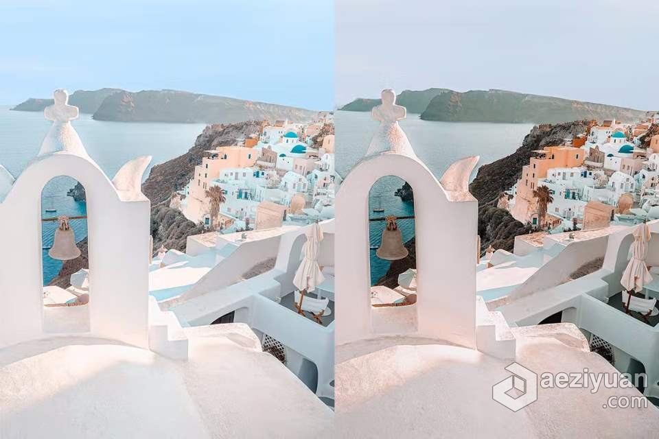 希腊旅拍电影风光后期调色Lightroom预设 Lightroom Presets Greece希腊,风光,lightroom,预设,greece - AE资源网 www.aeziyuan.com