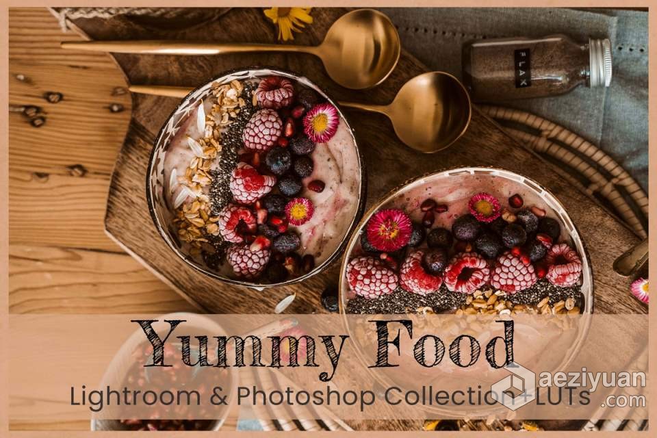 8个美食摄影后期调色Lightroom预设 8 Yummy Food Lightroom Presets摄影后期,lightroom,预设,food - AE资源网 www.aeziyuan.com