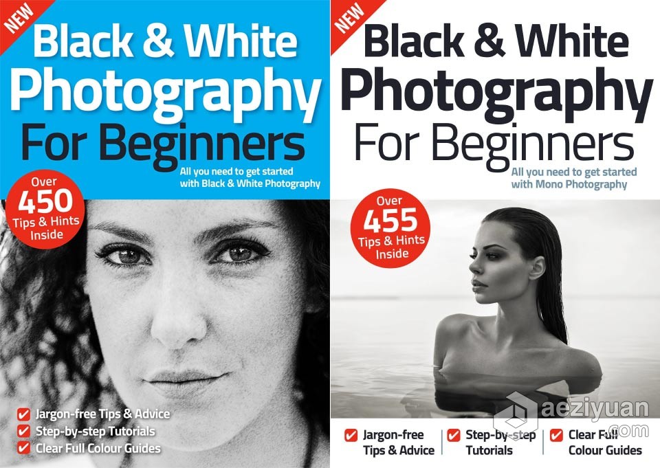 黑白摄影入门-2022全年1-4期合集Black &amp; White Photography For Beginners黑白摄影入门,摄影教程 - AE资源网 www.aeziyuan.com