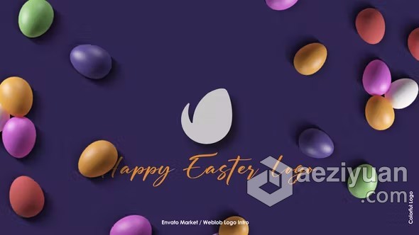 AE模板-Happy Easter复活节视频片头动画AE模板下载复活节,视频,下载 - AE资源网 www.aeziyuan.com