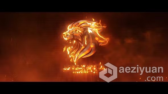 AE模板-火焰燃烧特效LOGO动画视频片头效果AE模板下载火焰,燃烧,特效,动画,视频 - AE资源网 www.aeziyuan.com