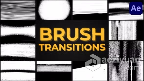 AE模板-独特的画笔过渡集合Brush Transitions AE模板下载ae模板,独特,画笔,过渡,集合 - AE资源网 www.aeziyuan.com