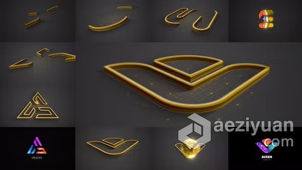 AE模板-动感3D描边标志LOGO动画AE模板下载ae模板,动感,标志,动画,下载 - AE资源网 www.aeziyuan.com