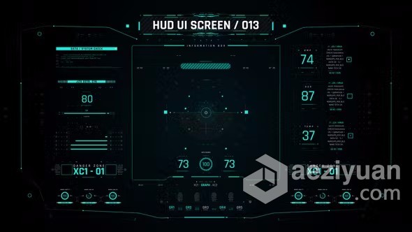 AE模板-HUD屏幕小工具视频游戏技术界面图形AE模板下载ae模板,屏幕,游戏技术,界面,图形 - AE资源网 www.aeziyuan.com