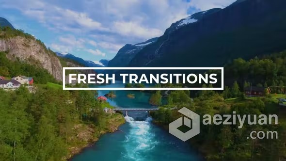 AE模板-Fresh Transitions 图形动画遮罩视频转场效果AE模板下载transition,图形,动画,视频,转场 - AE资源网 www.aeziyuan.com