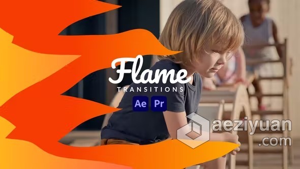 AE/PR模板-Flame Transitions 12组卡通火焰过渡视频转场效果AE与PR模板下载模板,transition,卡通,火焰,过渡 - AE资源网 www.aeziyuan.com